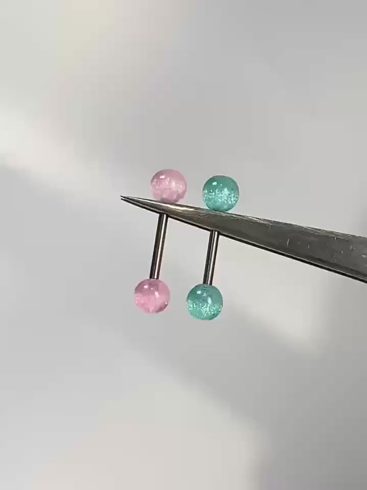 Stardust Glitter Titanium Barbell video