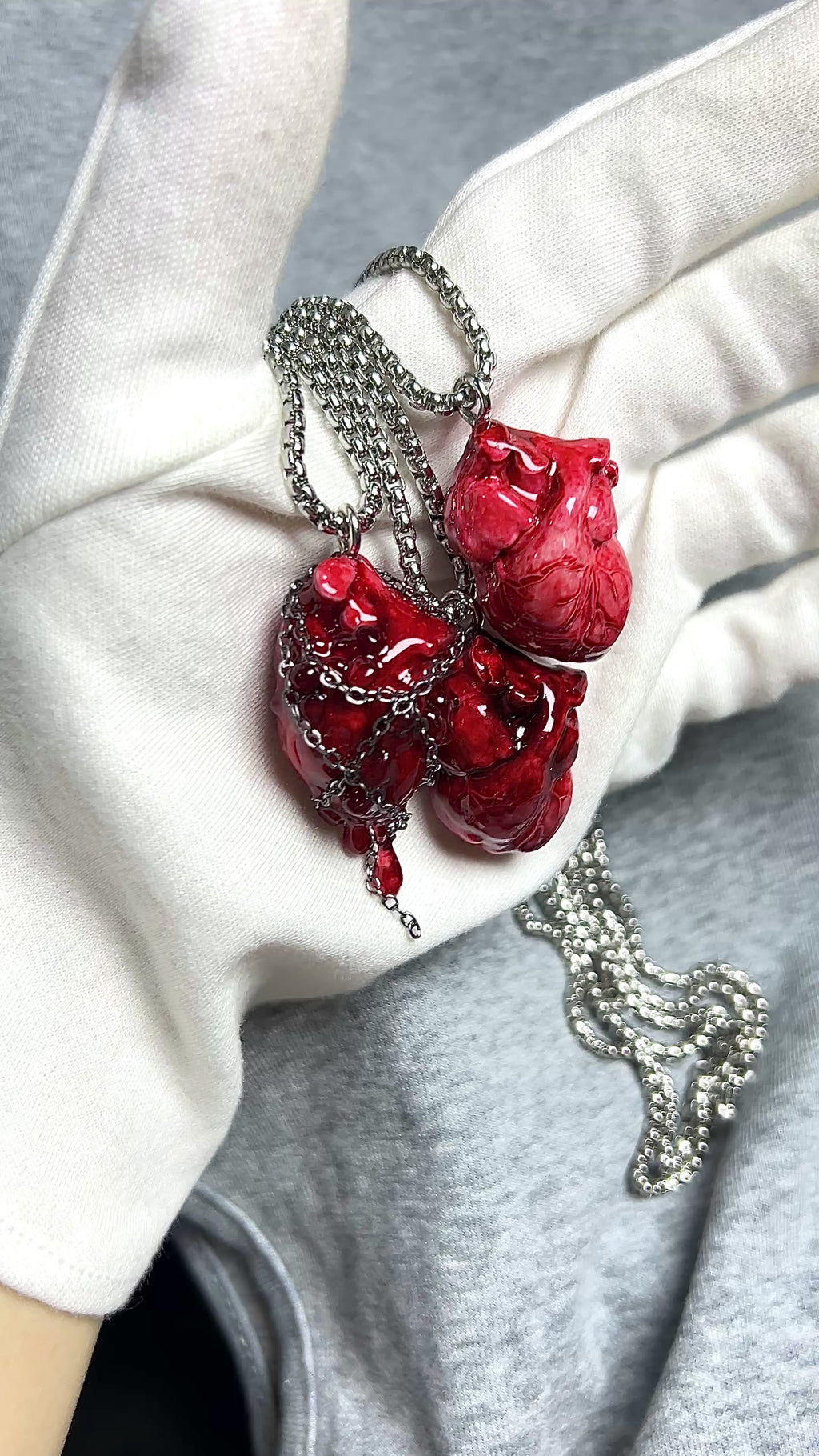 Cthulhu Eye - Beating Dark Heart Necklace