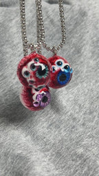 Cthulhu Eye - Bloody Double-Pupil Necklace