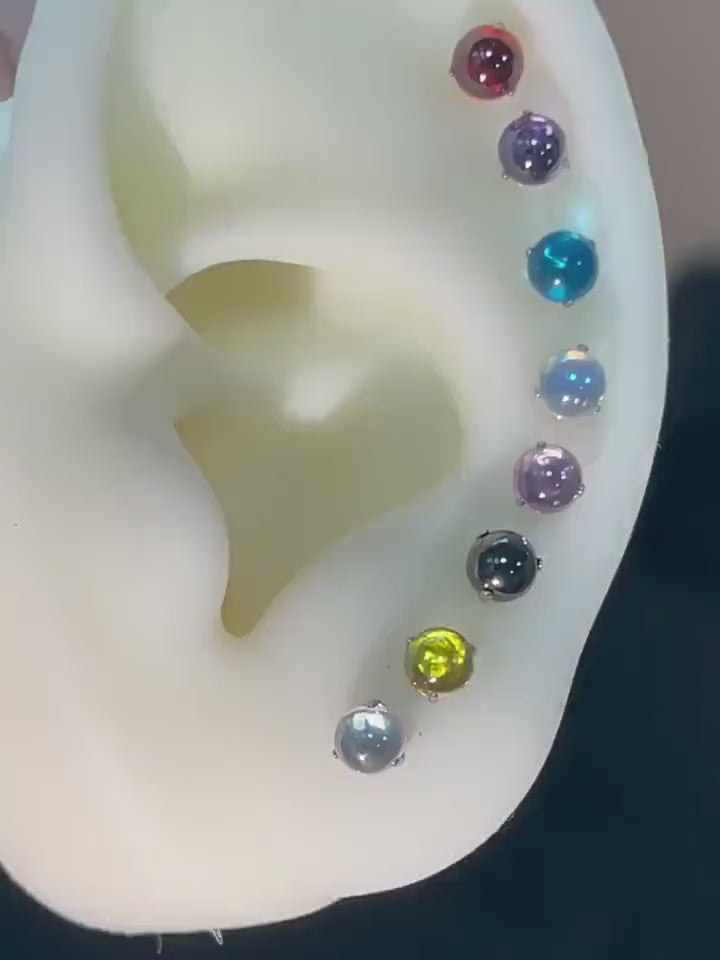 Prism Zircon Ball F136 Titanium piercing top video 2