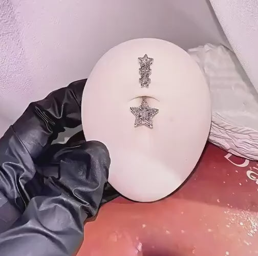 Star Dangle Titanium Belly Ring video