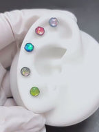 Ripple-Edge Jelly Opal F136 Titanium piercing top video 2