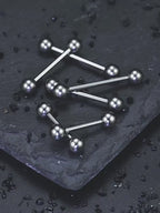 Hypoallergenic Titanium Barbell - For Tongue, Nipple & Ear Piercings