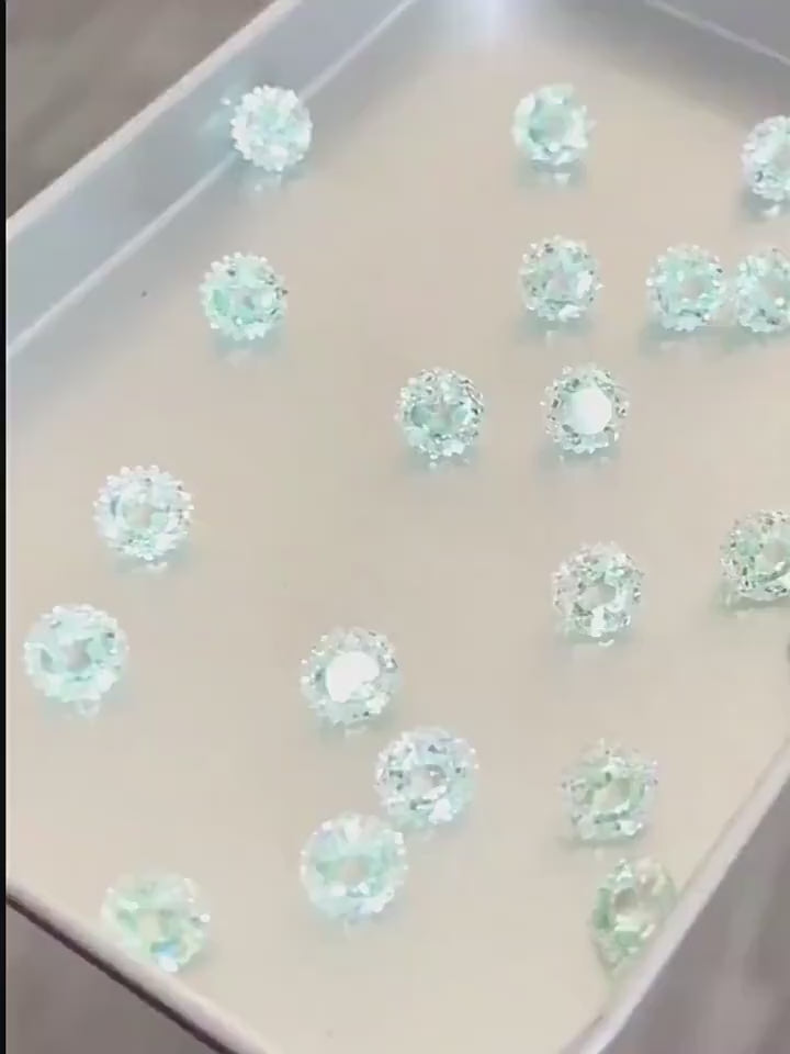 Double Crystal Titanium Horseshoe Ring video 1