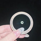 Emerald Green Moissanite Flat Back Stud