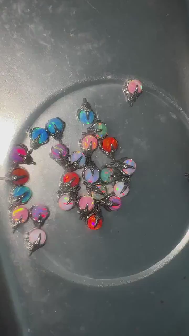 Solar Dragon Fire Opal F136 Titanium piercing top video 1