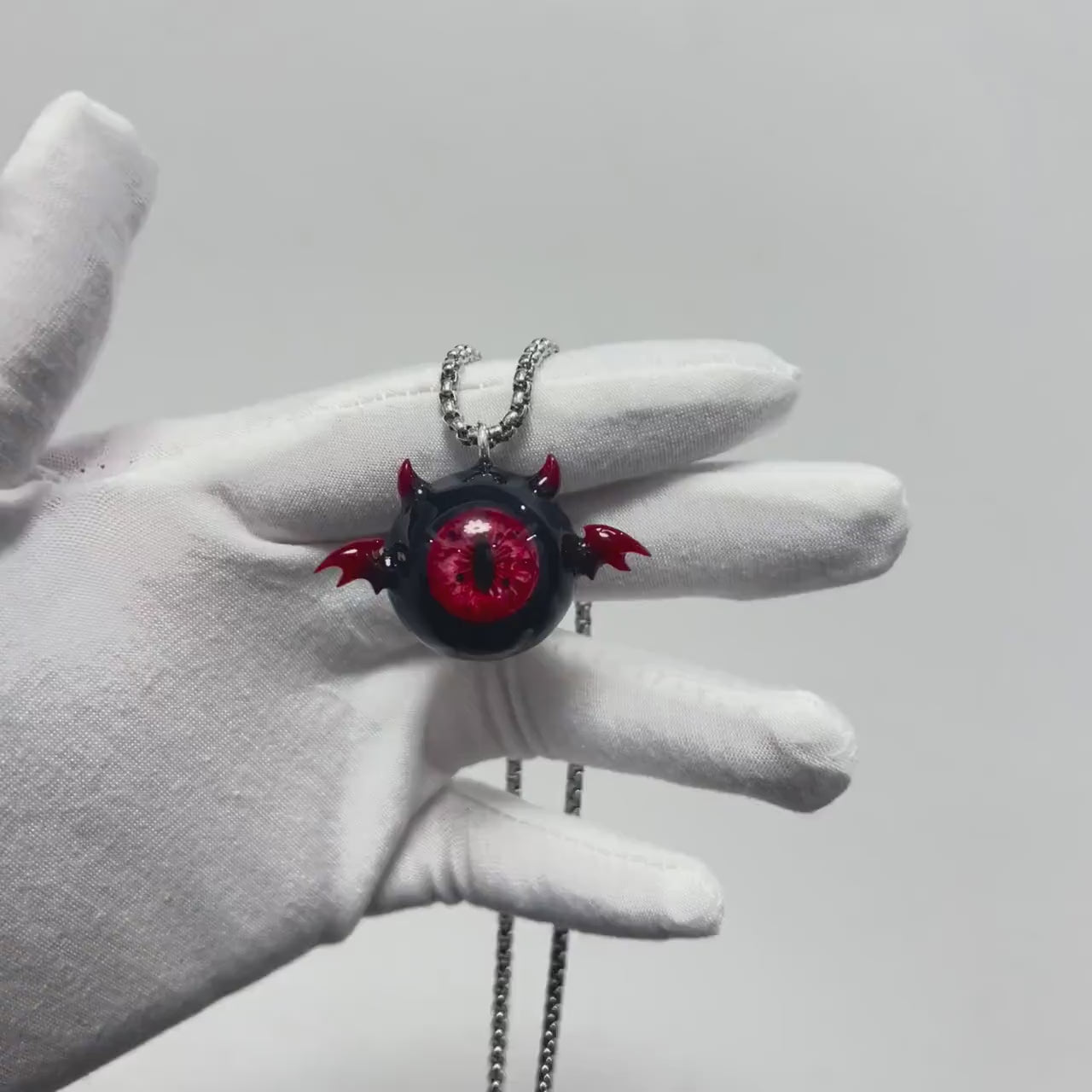 "Succubus" Little Devil Eyeball Pendant - Vertical Pupil