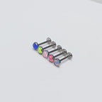 Round Opal F136 Titanium flat-back jewelry video 01