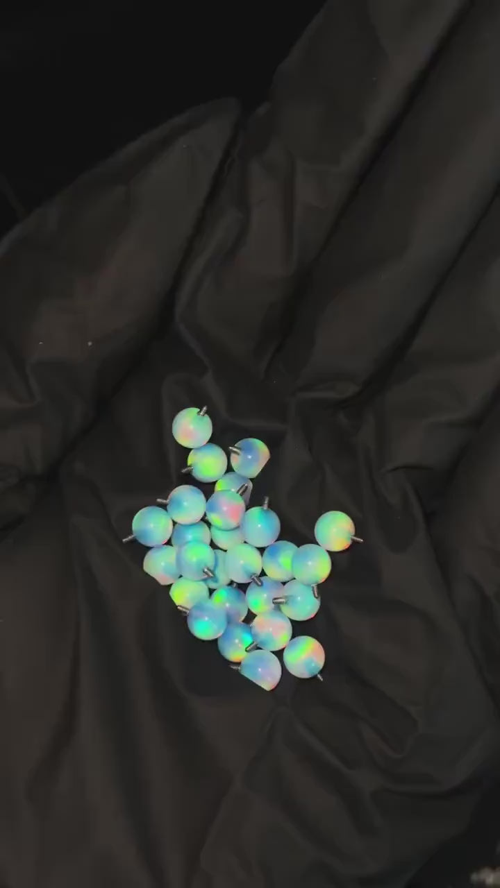 Nebula Orbit Opal F136 Titanium piercing top video 1