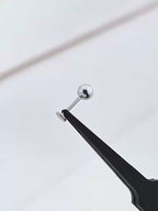 2Pcs 16G Ball & Spike Studs | Externally Threaded Surgical Steel Lip & Cartilage Piercing