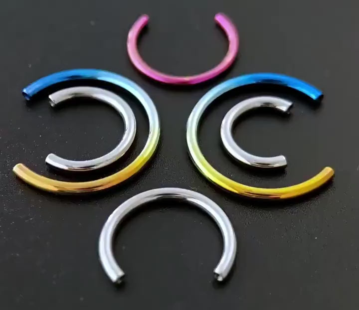 Customizable Titanium Horseshoe Barbell video 1