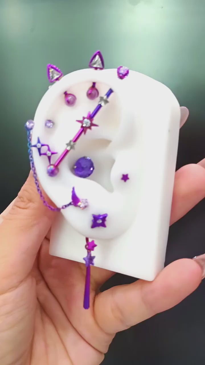 Ensemble d'accessoires pour oreilles de la série MLP Twilight Sparkle