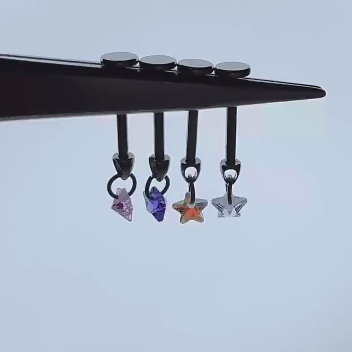 Crystal Dangle Stud hidden helix video 1