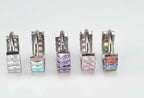 ASTM F136 Titanium Rainbow CZ Septum Clicker - Chunky Icy Cartilage Hoop