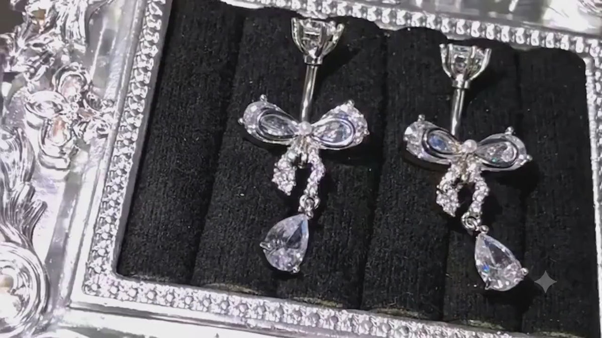 Butterfly CZ Titanium Belly Ring video