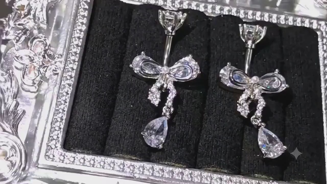 Butterfly CZ Titanium Belly Ring video