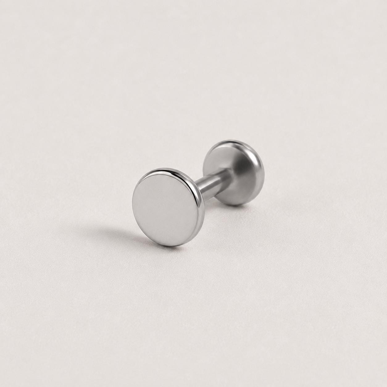 Minimal Disc 4mm threadless push-pin jewelry