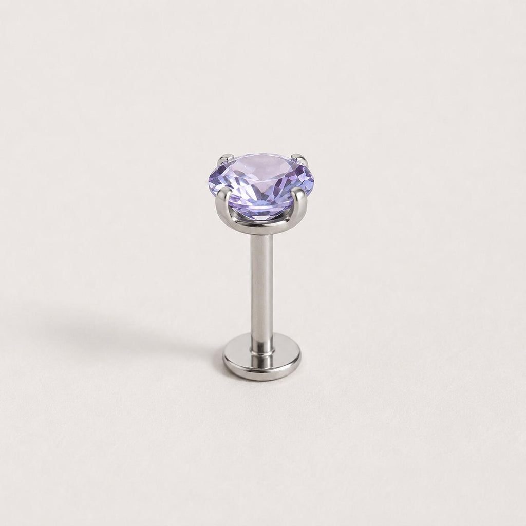 Spectrum Round CZ threadless push-pin detail 13