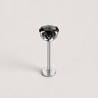 Spectrum Round CZ Midnight Noir threadless push-pin jewelry
