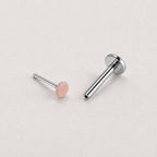 Skin-Tone Disc Dusty Petal threadless push-pin jewelry