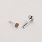 Skin-Tone Disc Cocoa Truffle threadless push-pin jewelry