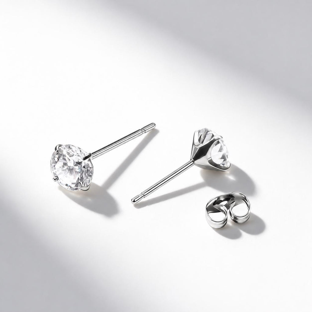 Spectrum Round CZ Top threadless push-pin detail 3