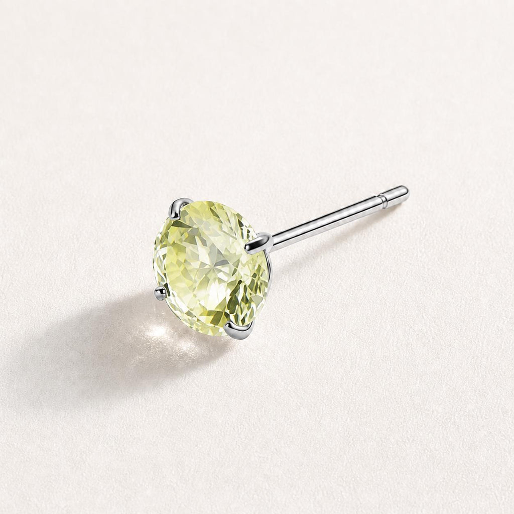 Spectrum Round CZ Top Lemon Halo threadless push-pin jewelry