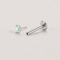 Iridescent Round Opal Moonlit Opal threadless push-pin jewelry