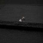 Three-Leaf Clover CZ threadless push-pin detail 4