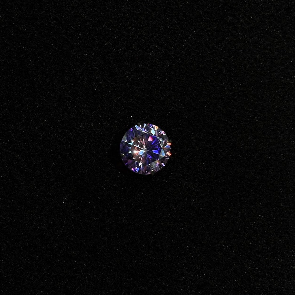 Royal Purple Moissanite Flat Back Stud - product image 5