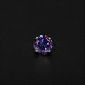 Royal Purple Moissanite Flat Back Stud - product image 6