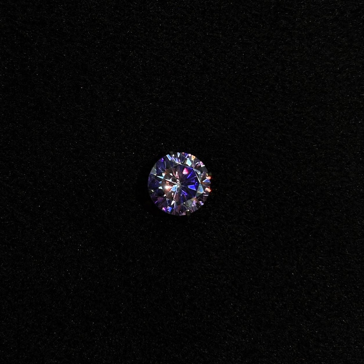 ETSY 4553756849 | IMAGE 5 | Royal Purple Moissanite Flat Back Stud