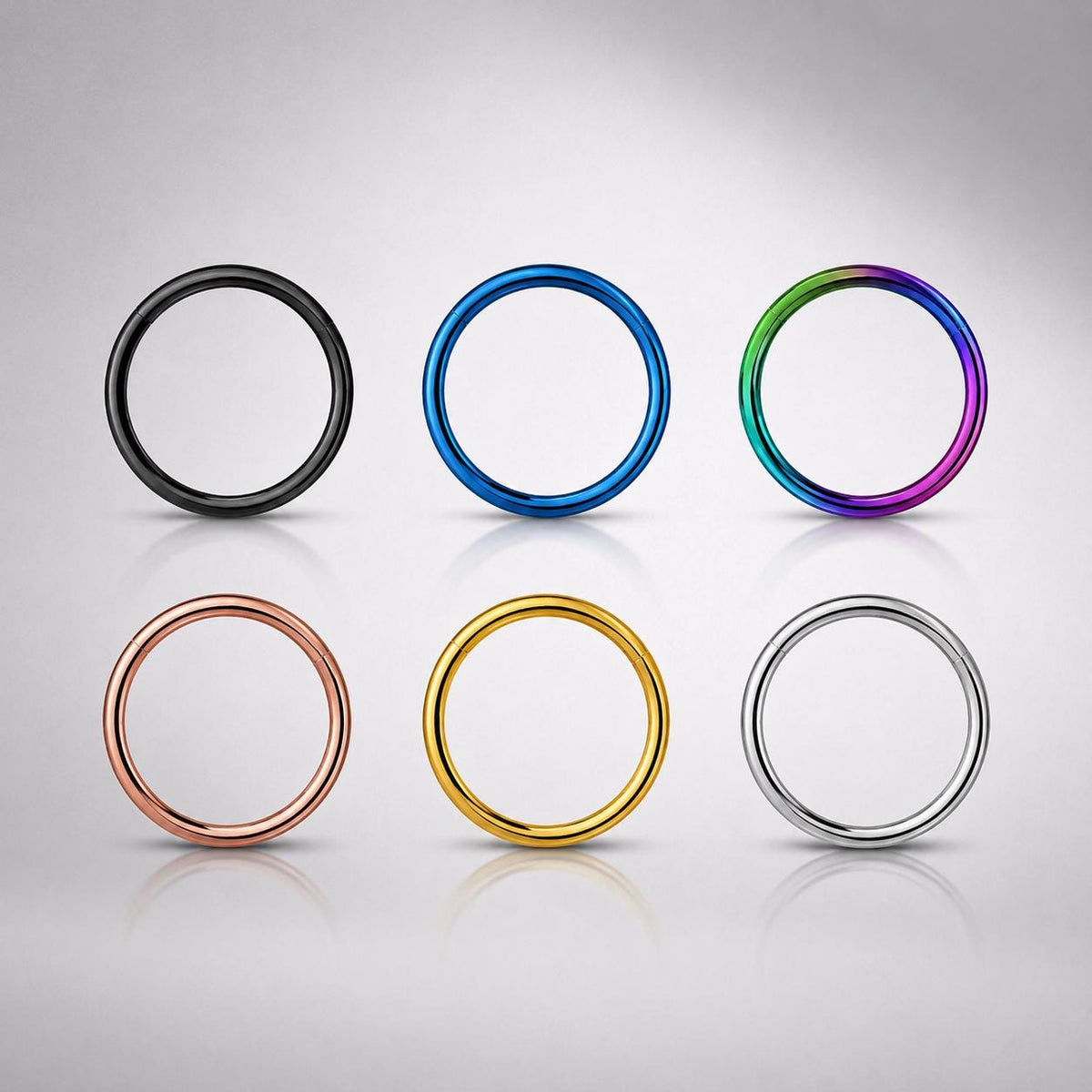 ETSY 4539770693 | IMAGE 4 | Titanium Double Hoop Septum Clicker