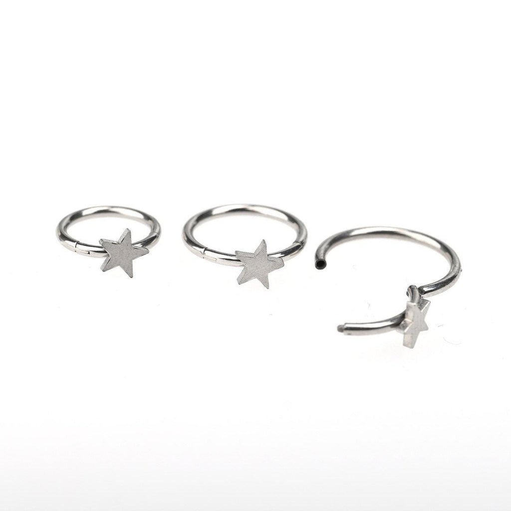 ETSY 4539854484 | IMAGE 4 | Titanium Celestial Motif Septum Clicker