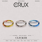ETSY 4540710263 | IMAGE 1 | Titanium Double Layer CZ Septum Clicker