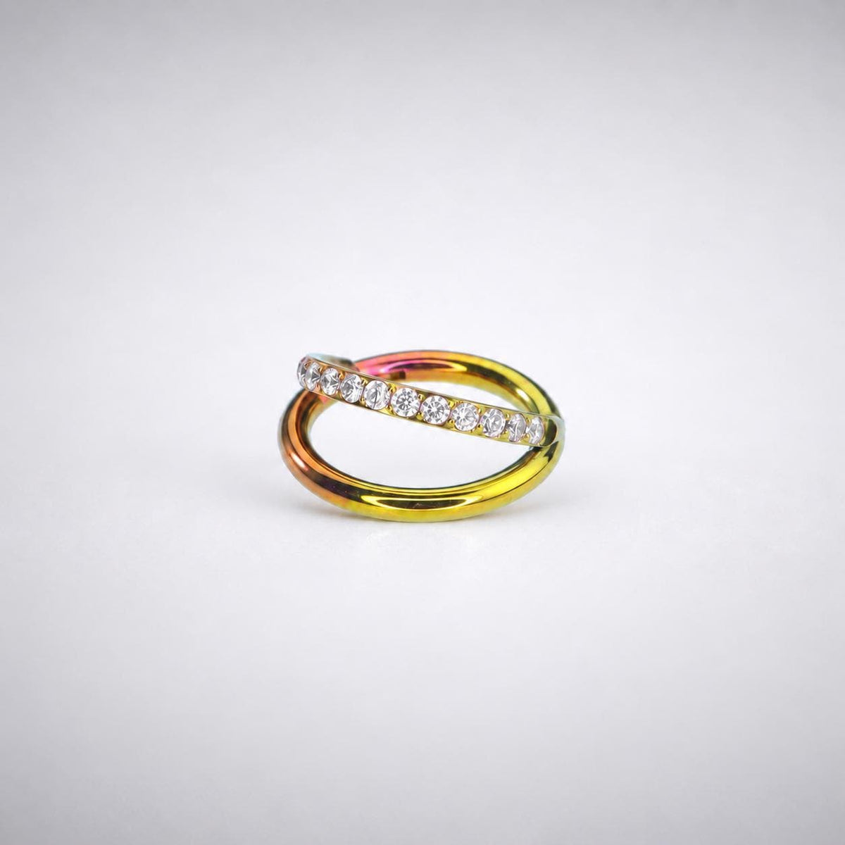 ETSY 4540710263 | IMAGE 6 | Titanium Double Layer CZ Septum Clicker