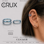 ETSY 4540752038 | IMAGE 1 | Titanium Double & Triple Row CZ Septum Clicker