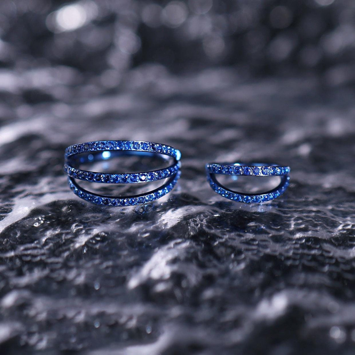 ETSY 4540752038 | IMAGE 5 | Titanium Double & Triple Row CZ Septum Clicker