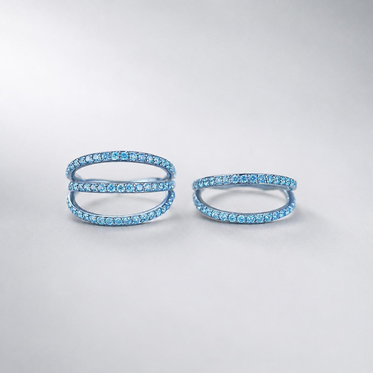 ETSY 4540752038 | IMAGE 9 | Titanium Double & Triple Row CZ Septum Clicker