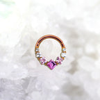 ETSY 4546021452 | IMAGE 3 | Titanium Gradient Square Gem Septum Clicker
