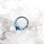 ETSY 4546021452 | IMAGE 5 | Titanium Gradient Square Gem Septum Clicker