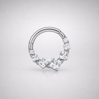 ETSY 4546021452 | IMAGE 9 | Titanium Gradient Square Gem Septum Clicker