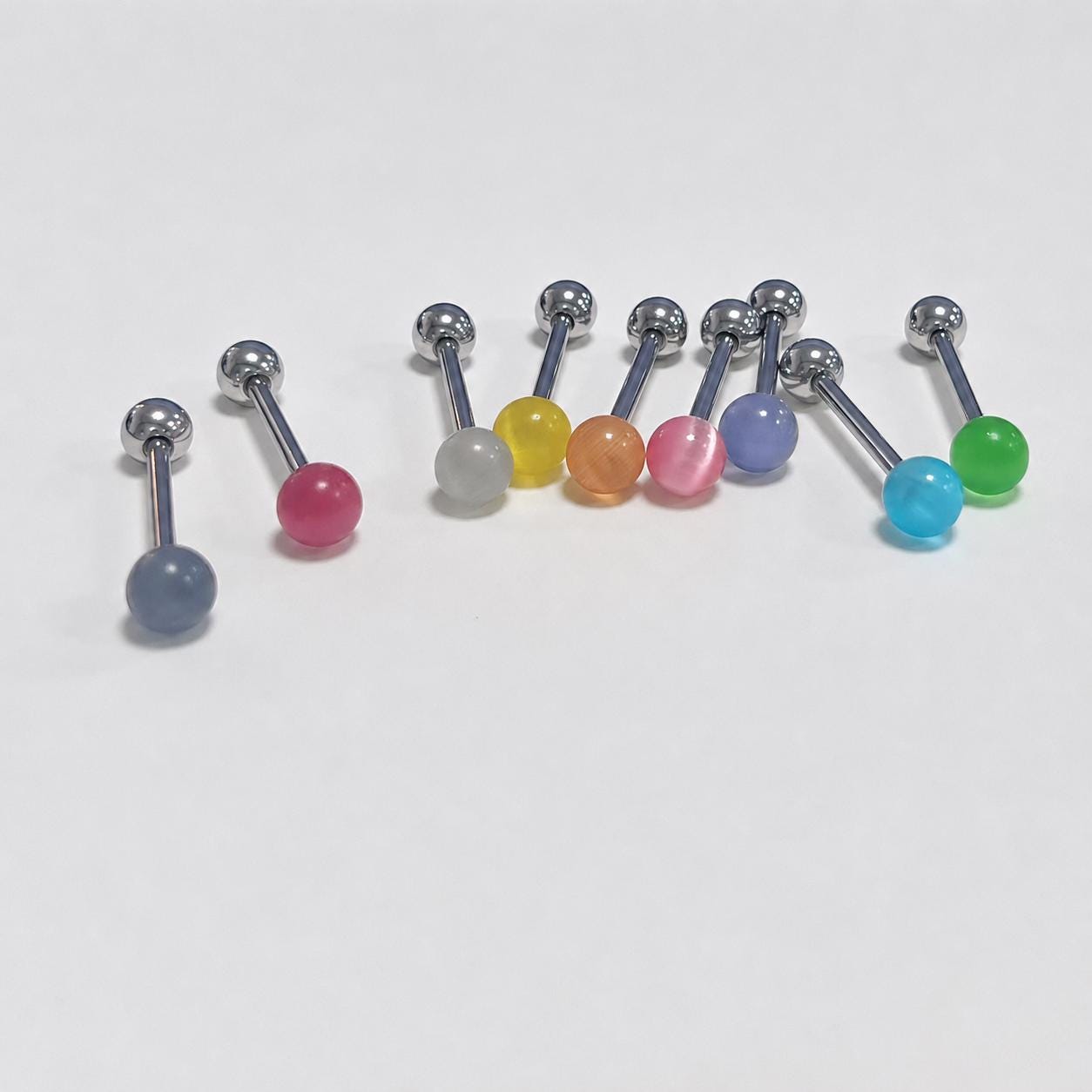 Silky Cat Eye Titanium Barbell detail 7