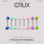 Glitter Resin Titanium Barbell