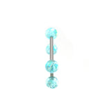 Glitter Resin Titanium Barbell detail 10