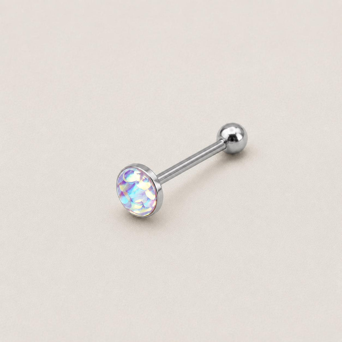 Mermaid Scale Titanium Barbell detail 16