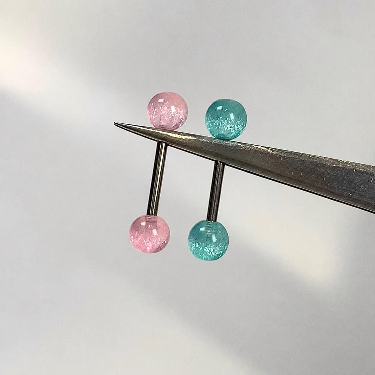 Stardust Glitter Titanium Barbell detail 5