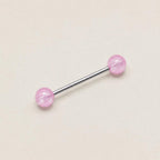 Stardust Glitter Titanium Barbell detail 8