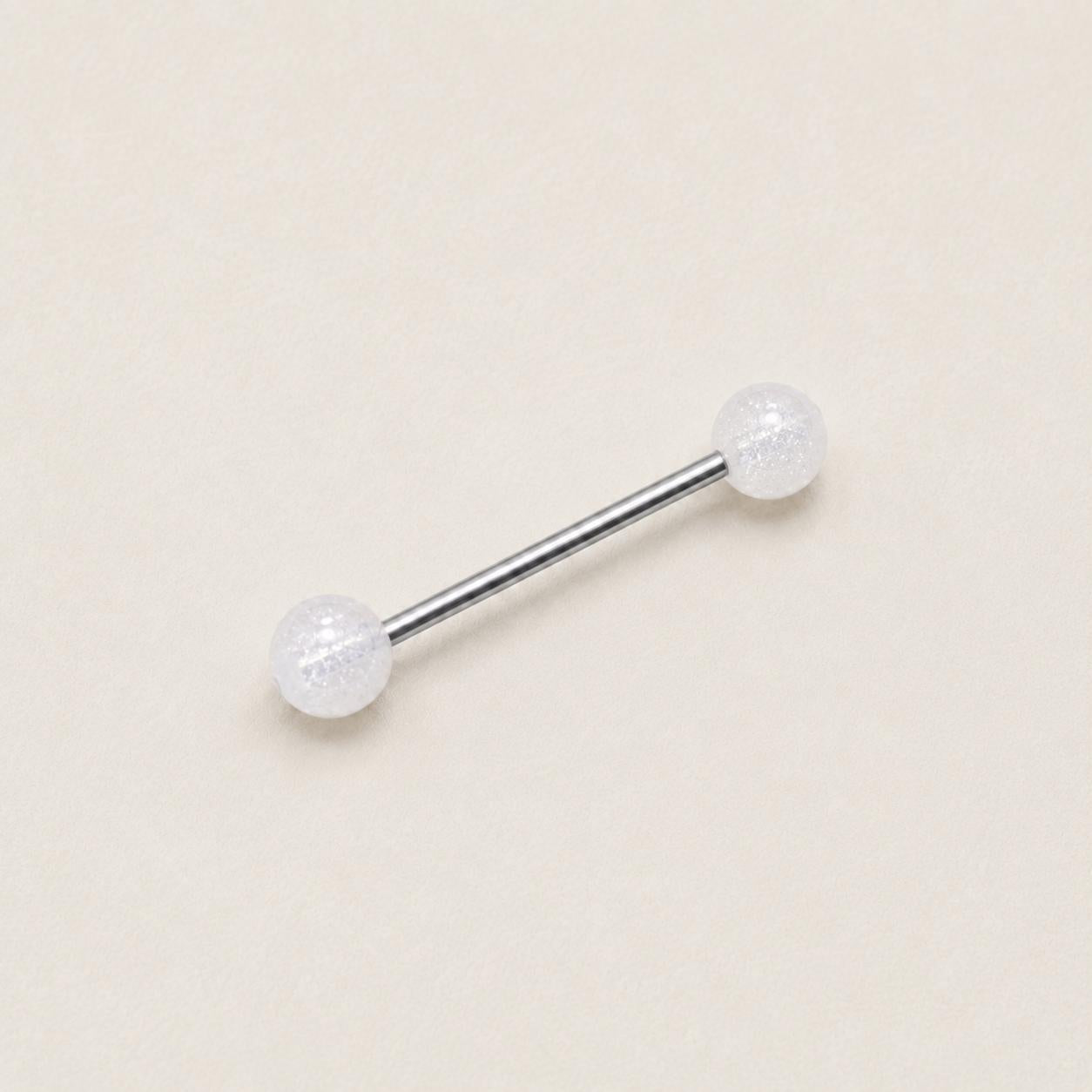 Stardust Glitter Titanium Barbell detail 11