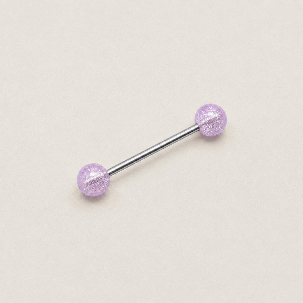 Stardust Glitter Titanium Barbell detail 13